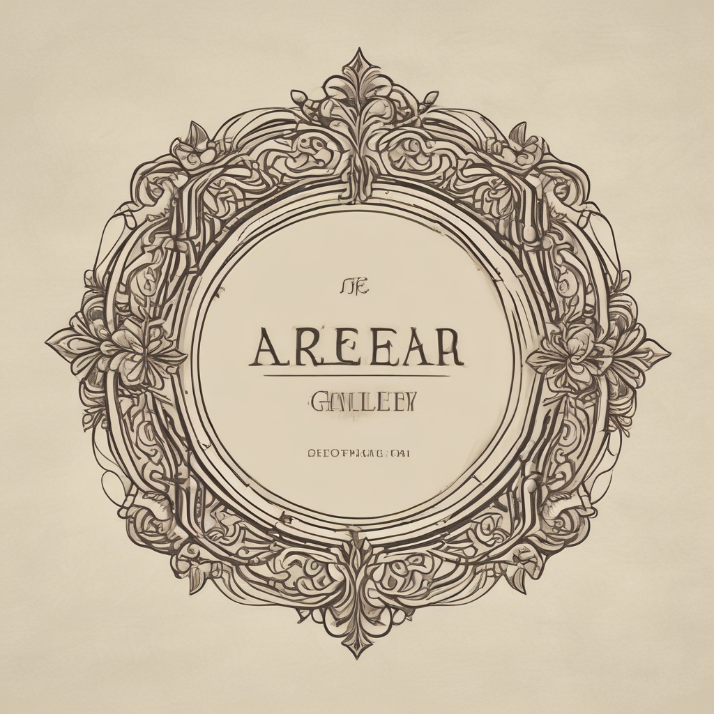 Elegant art gallery website logo